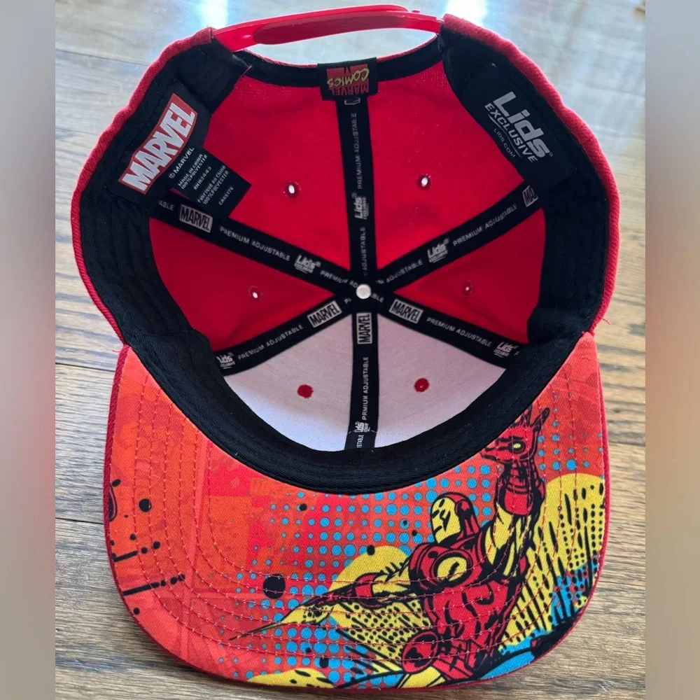 Marvel x Lids Iron Man youth SnapBack (adjustable) cap, red